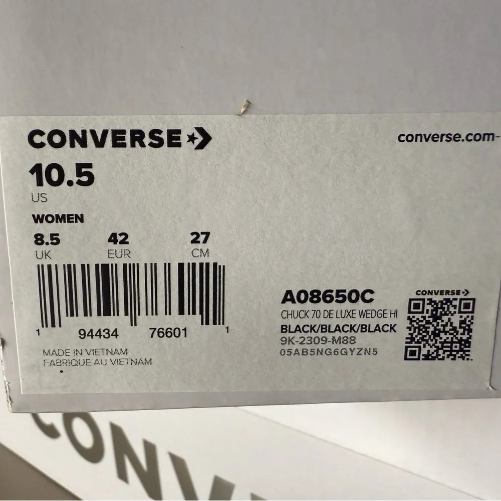 New Womens Converse Martine Ali Chuck 70 De Luxe DeLuxe Wedge A08650C Size W10.5